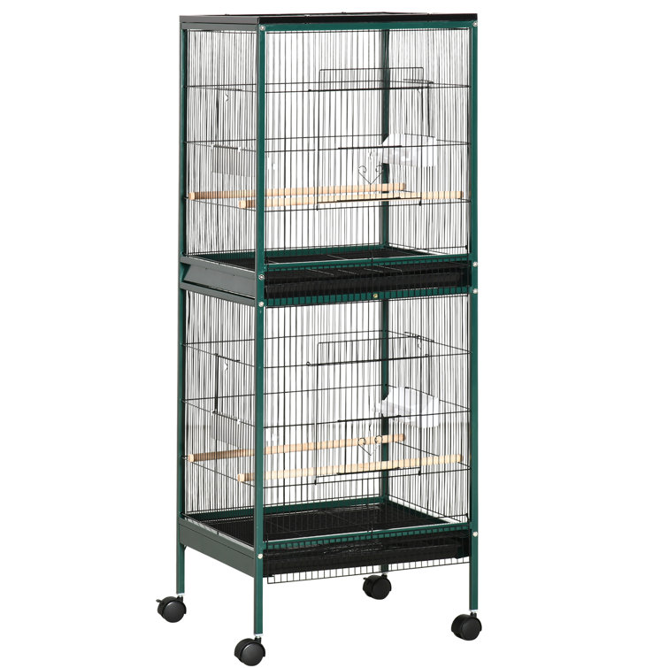 Large bird cage outlet on stand